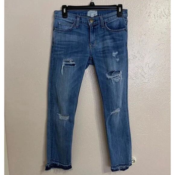 Current Elliott Jeans Size 31 Women’s Distressed - Picture 1 of 5